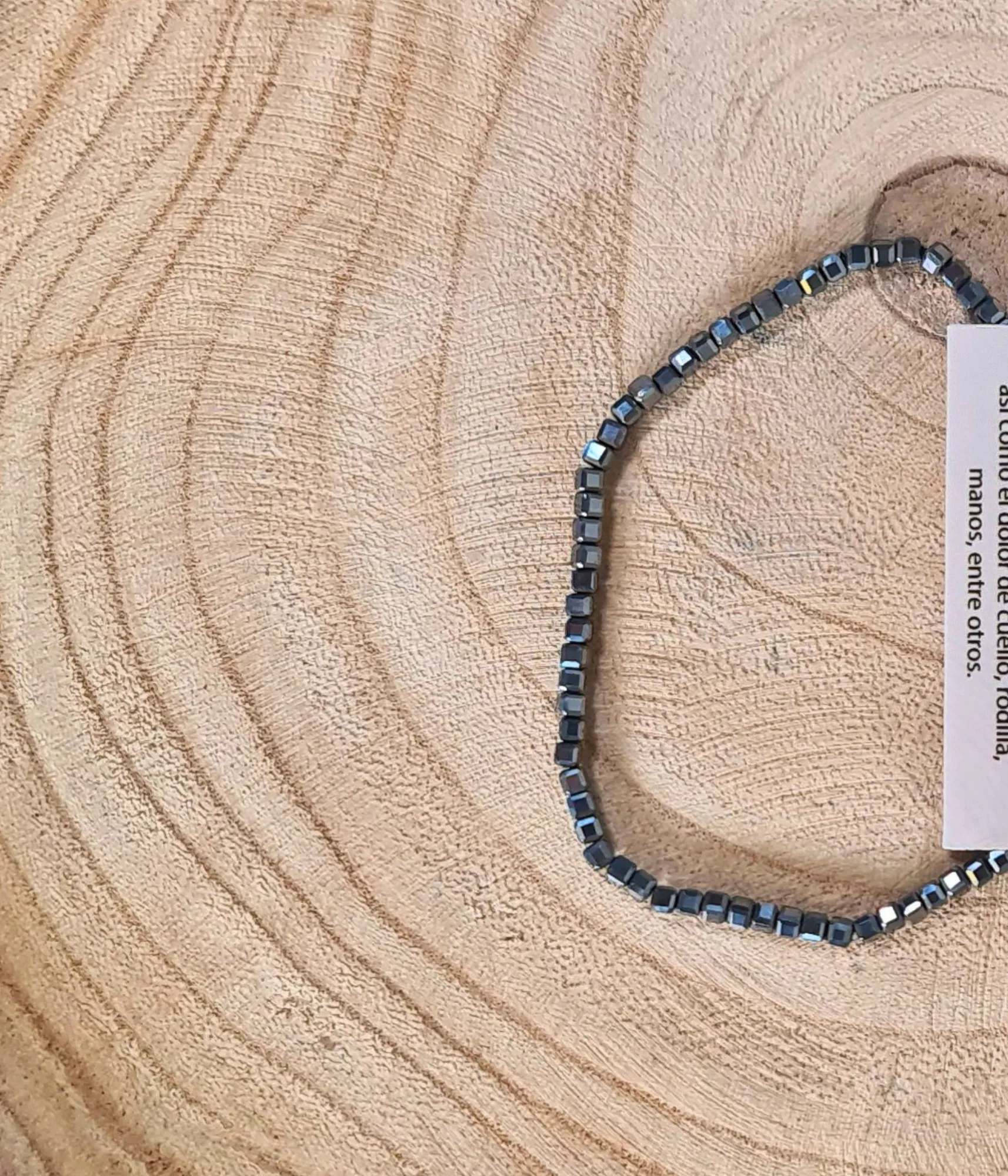Pulsera Terahercio Facetada 4mm
