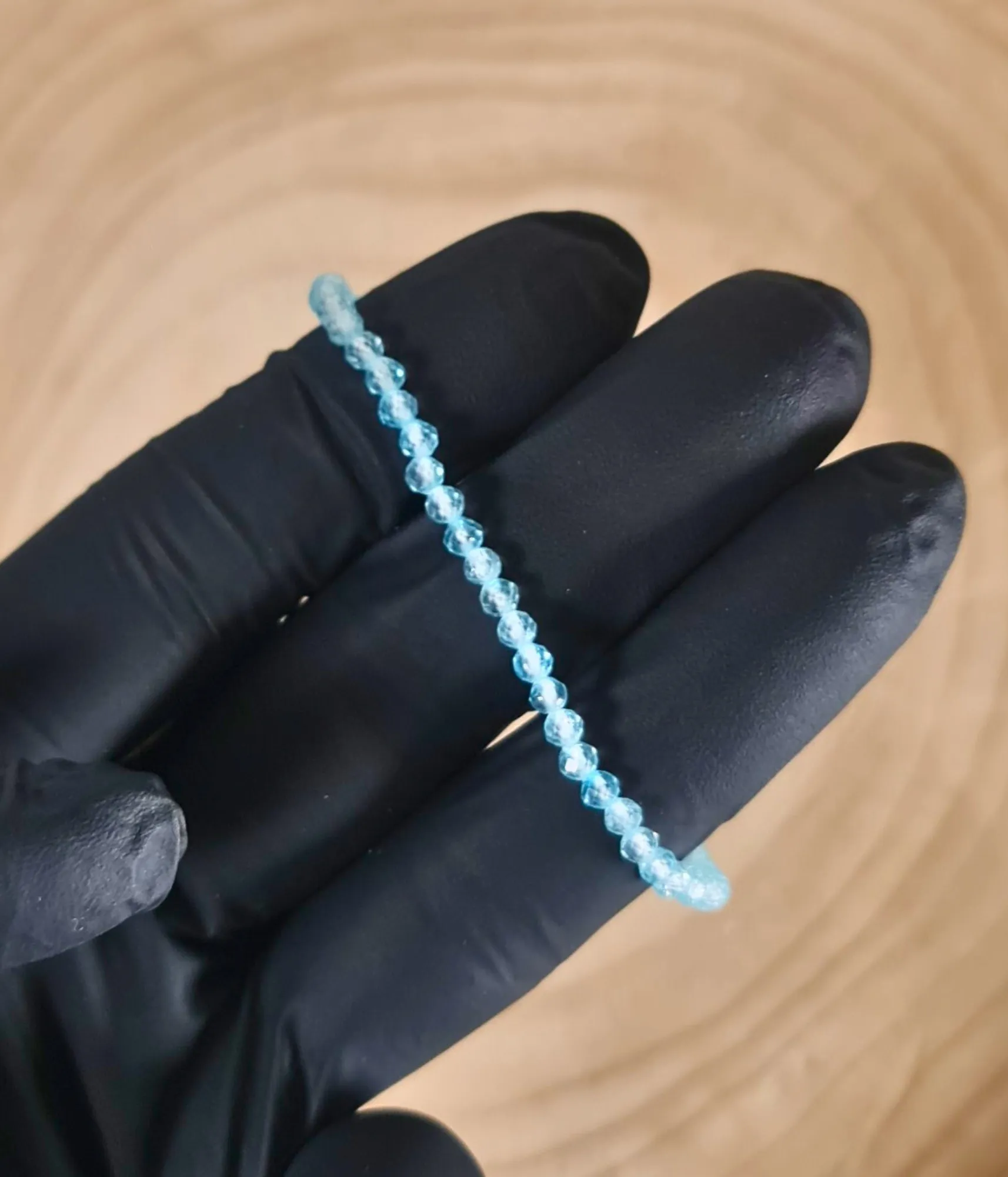 Pulsera Topacio Facetada 4mm