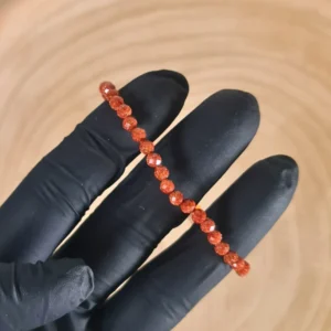 Pulsera Venturina Dorada Facetada 4mm