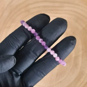 Pulsera de Lepidolita Facetada 6mm