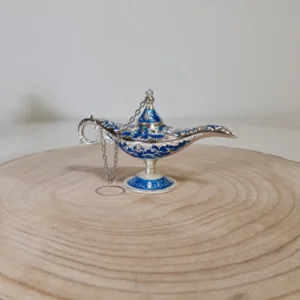 Lámpara Mágica 7cm Azul y Plata