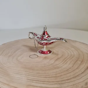Lámpara Mágica 7cm Roja y Plata