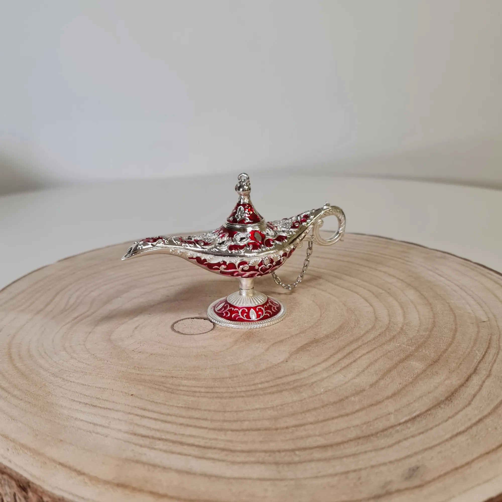 Lámpara Mágica 7cm Roja y Plata