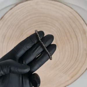 Pulsera Cuarzo Ahumado Facetada 4mm