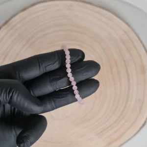 Pulsera Cuarzo Rosa Facetada Infantil 4mm