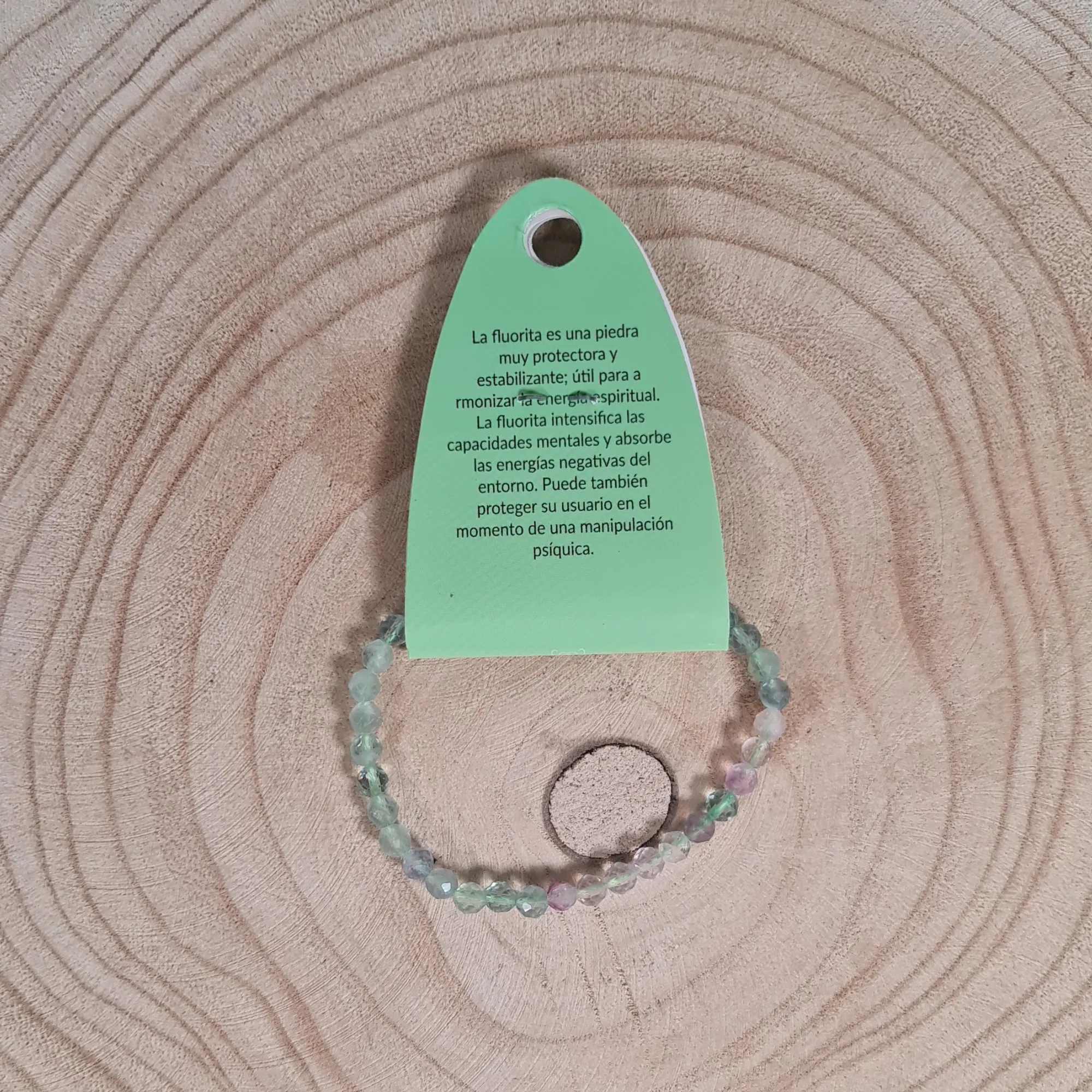 Pulsera Fluorita Facetada 5mm