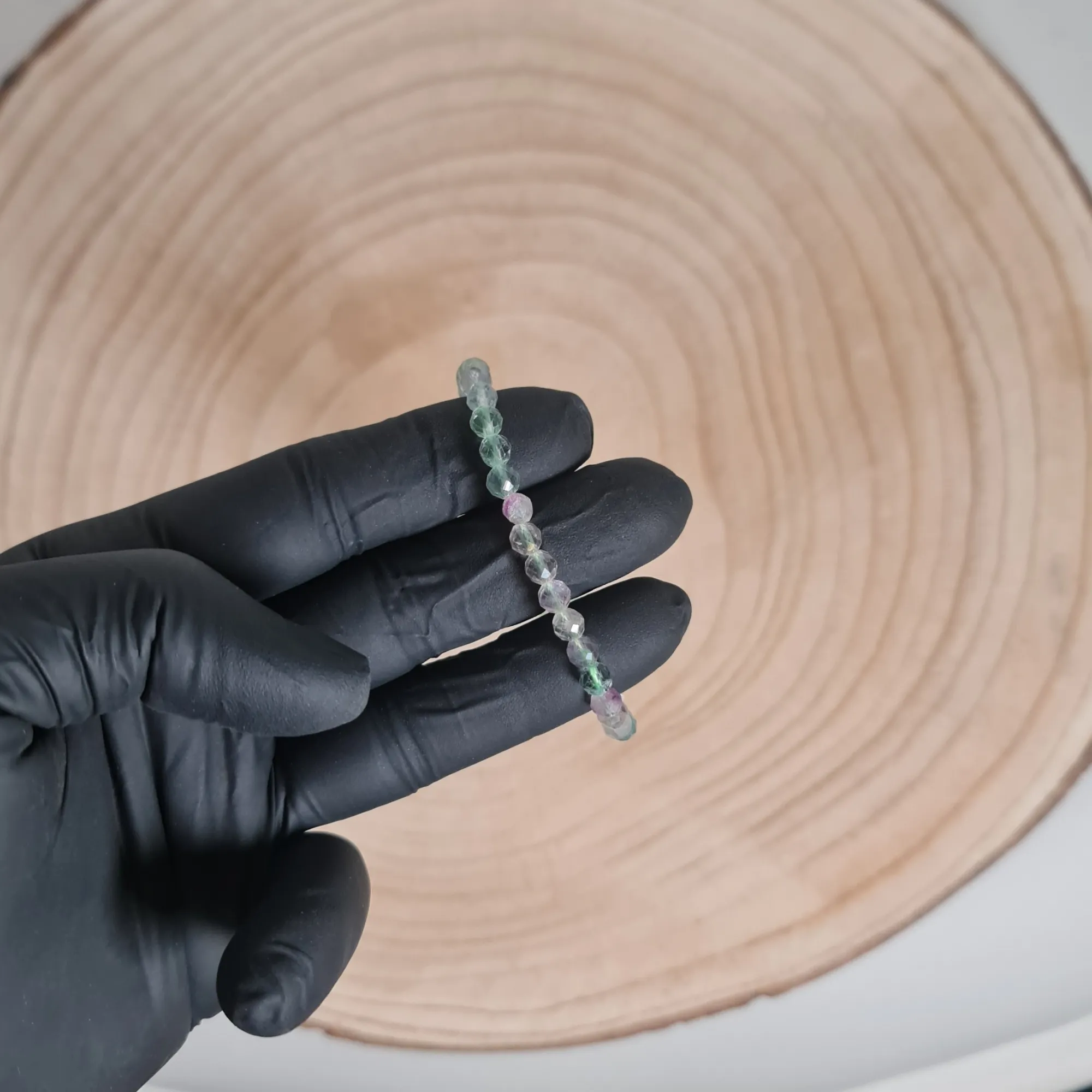 Pulsera Fluorita Facetada 5mm