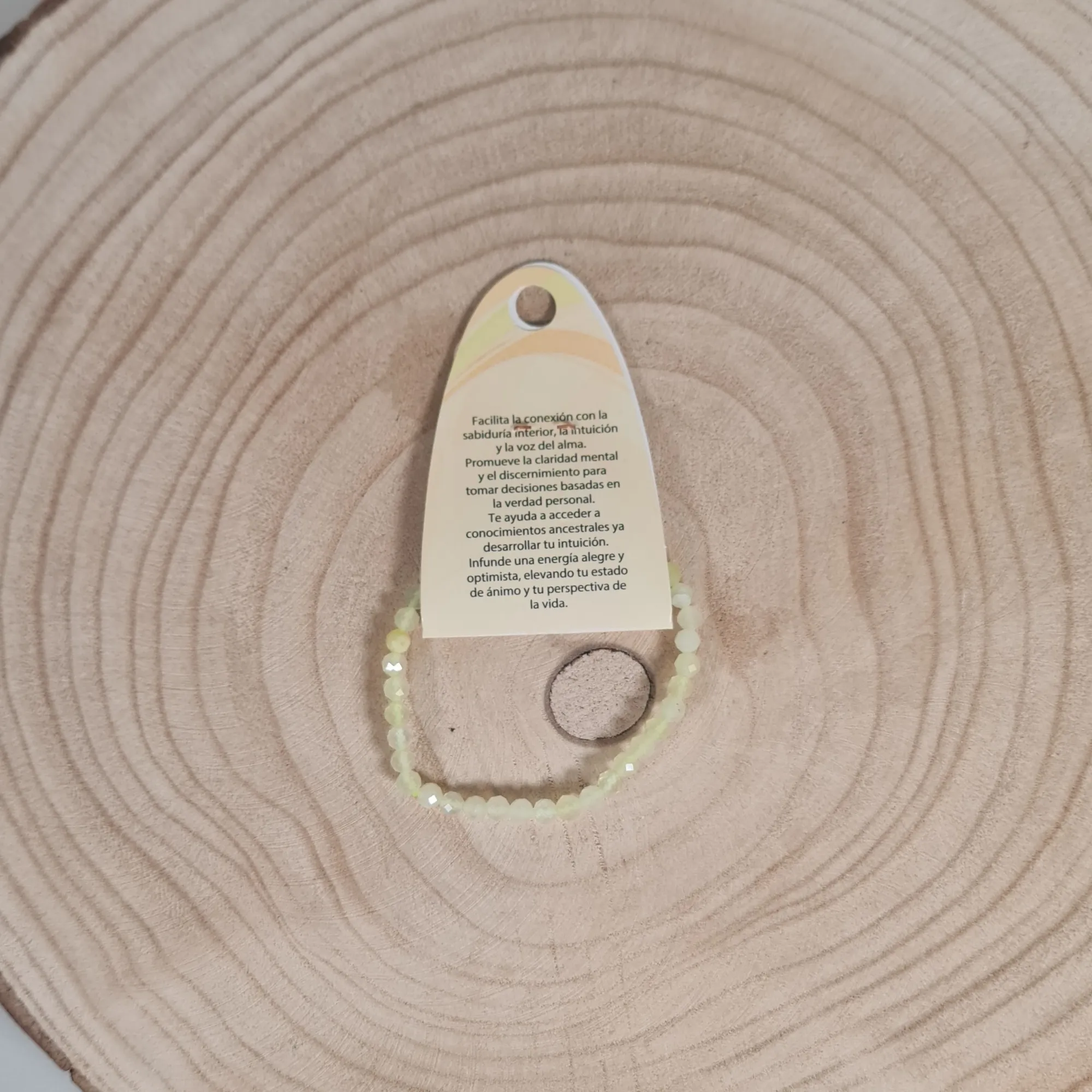 Pulsera Jade Limón Facetada 5mm