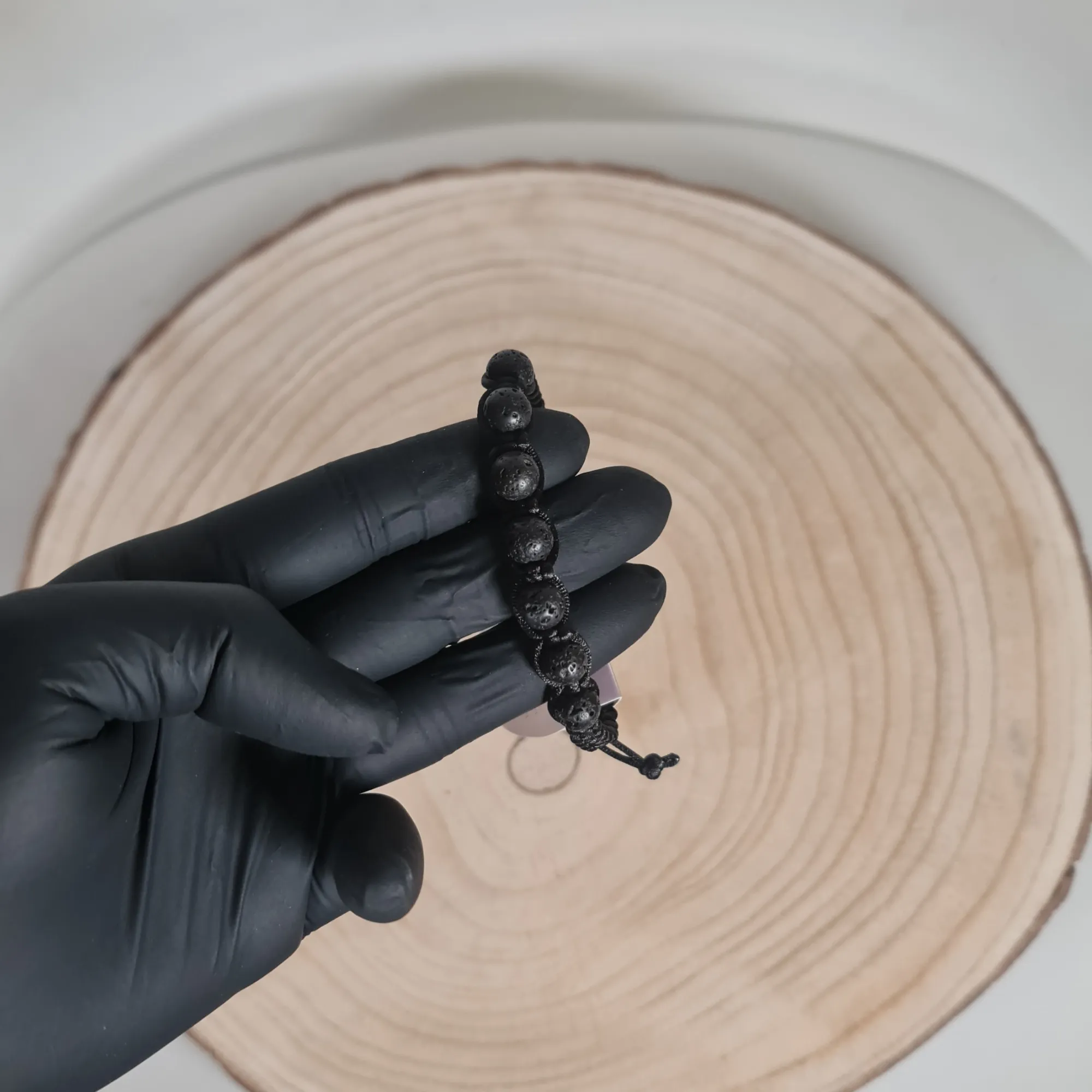 Pulsera Lava Macramé 8mm