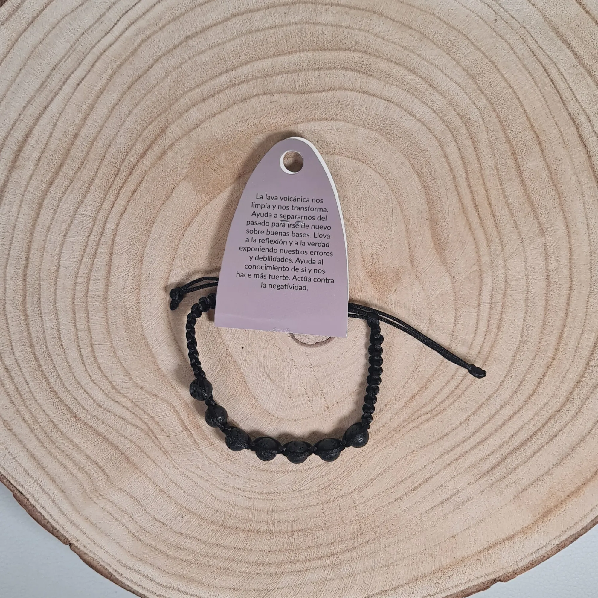 Pulsera Lava Macramé 8mm