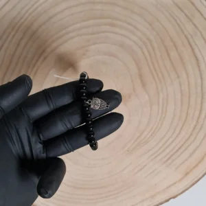 Pulsera Turmalina Búho 6mm