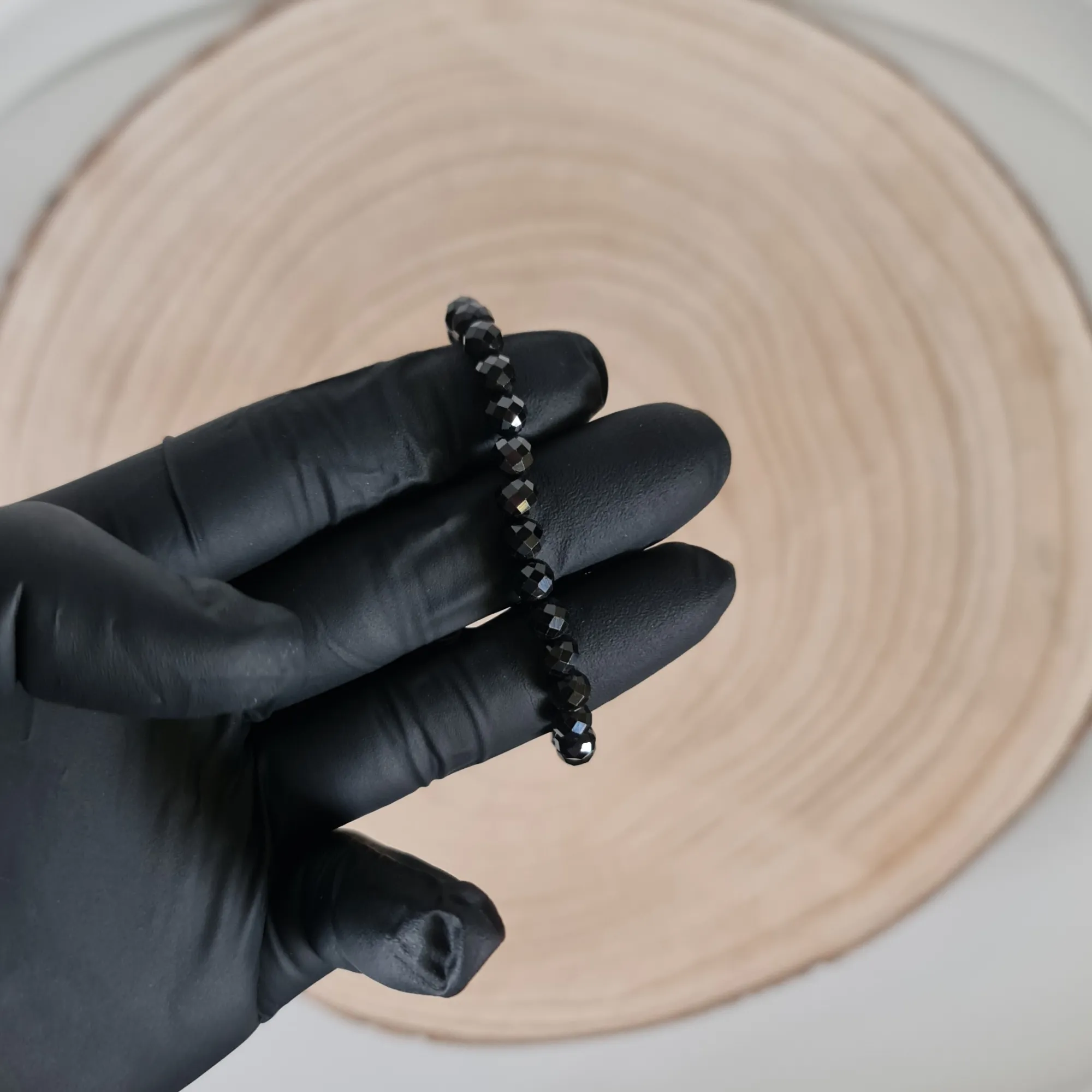 Pulsera Turmalina Facetada 6mm