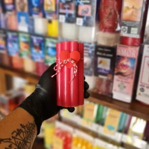 Vela San Valentín 4 Corazones Roja