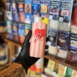 Vela San Valentín 4 Corazones Rosa