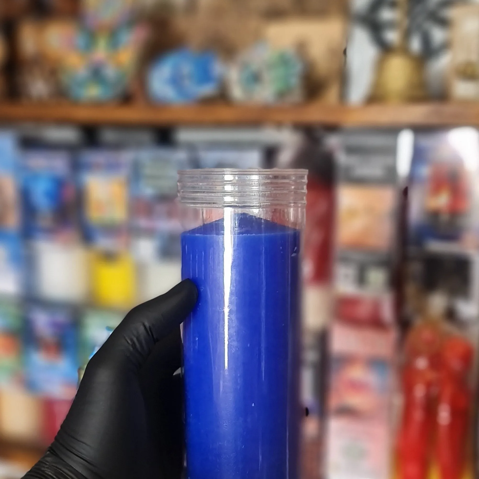 Vela Simple Azul 16 cm