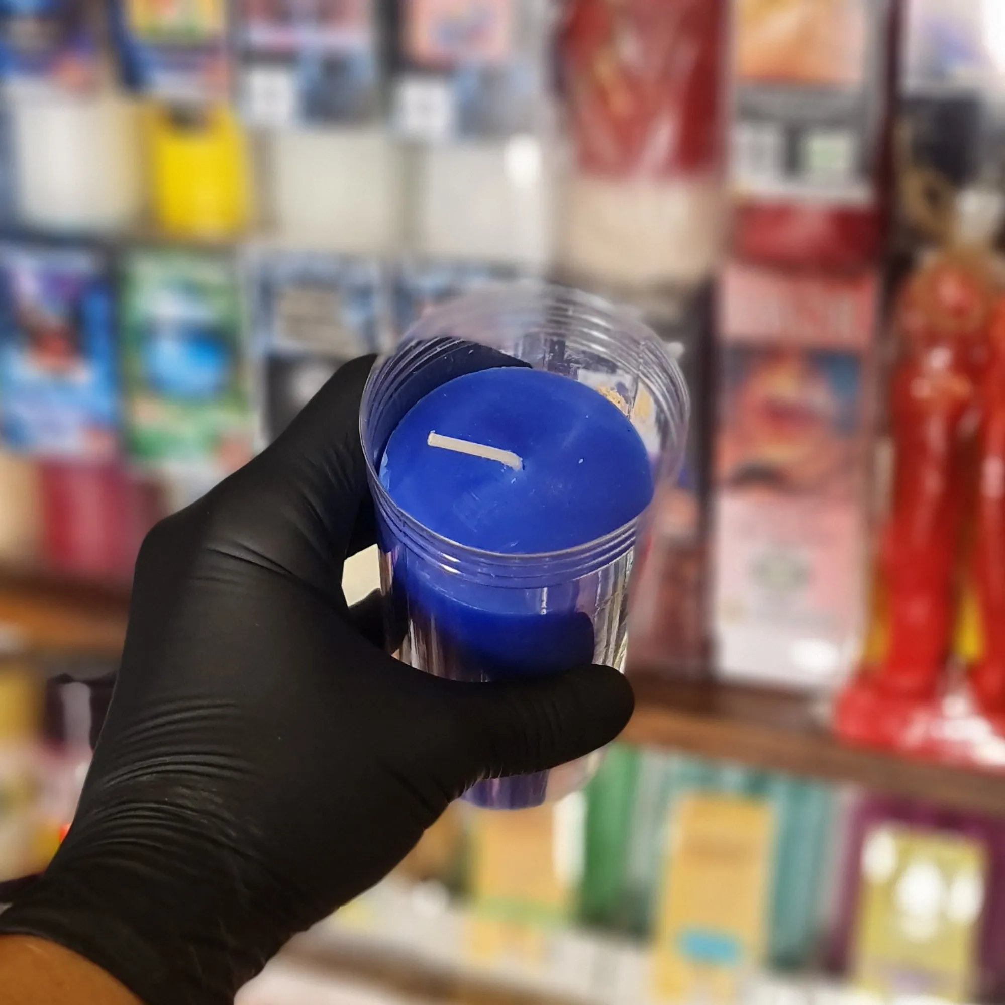 Vela Simple Azul 16 cm