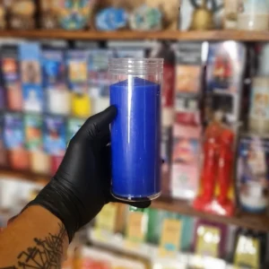 Vela Simple Azul 16 cm