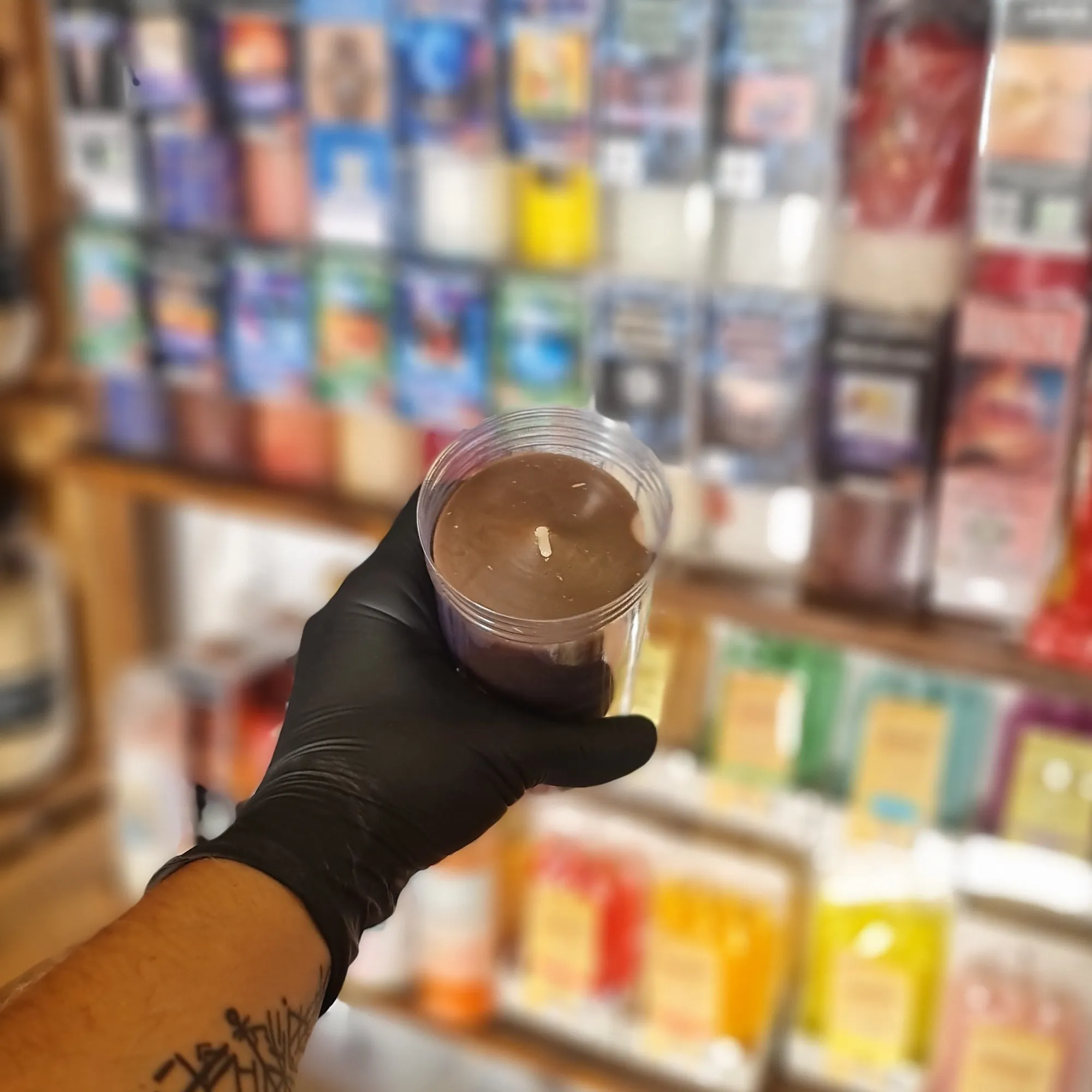 Vela Simple Marrón 16cm