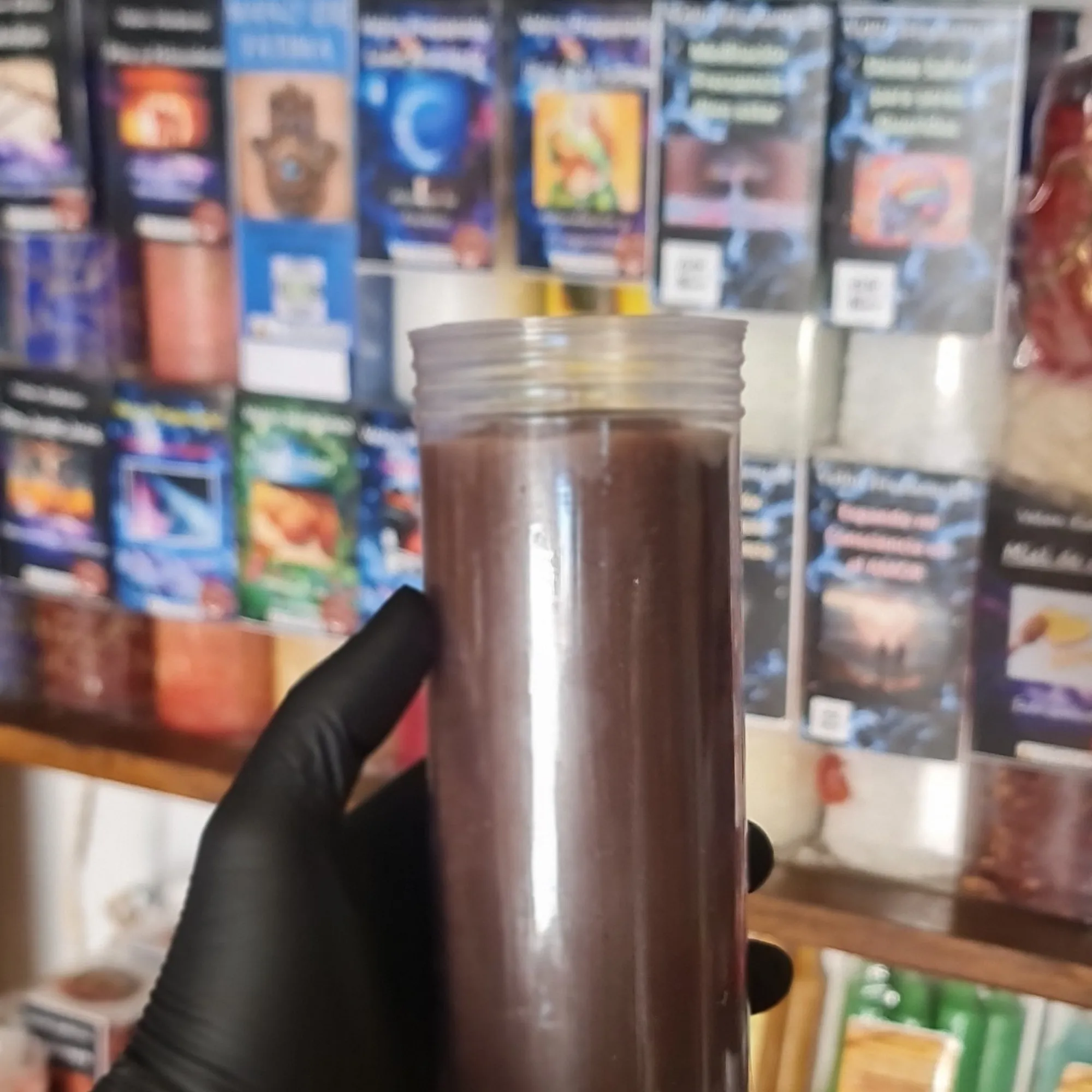 Vela Simple Marrón 16cm