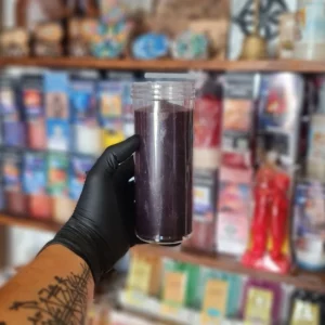 Vela Simple Negra 16cm