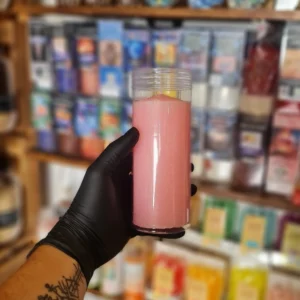 Vela simple Rosa 16 cm