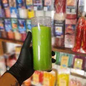 Vela simple Verde claro 16 cm