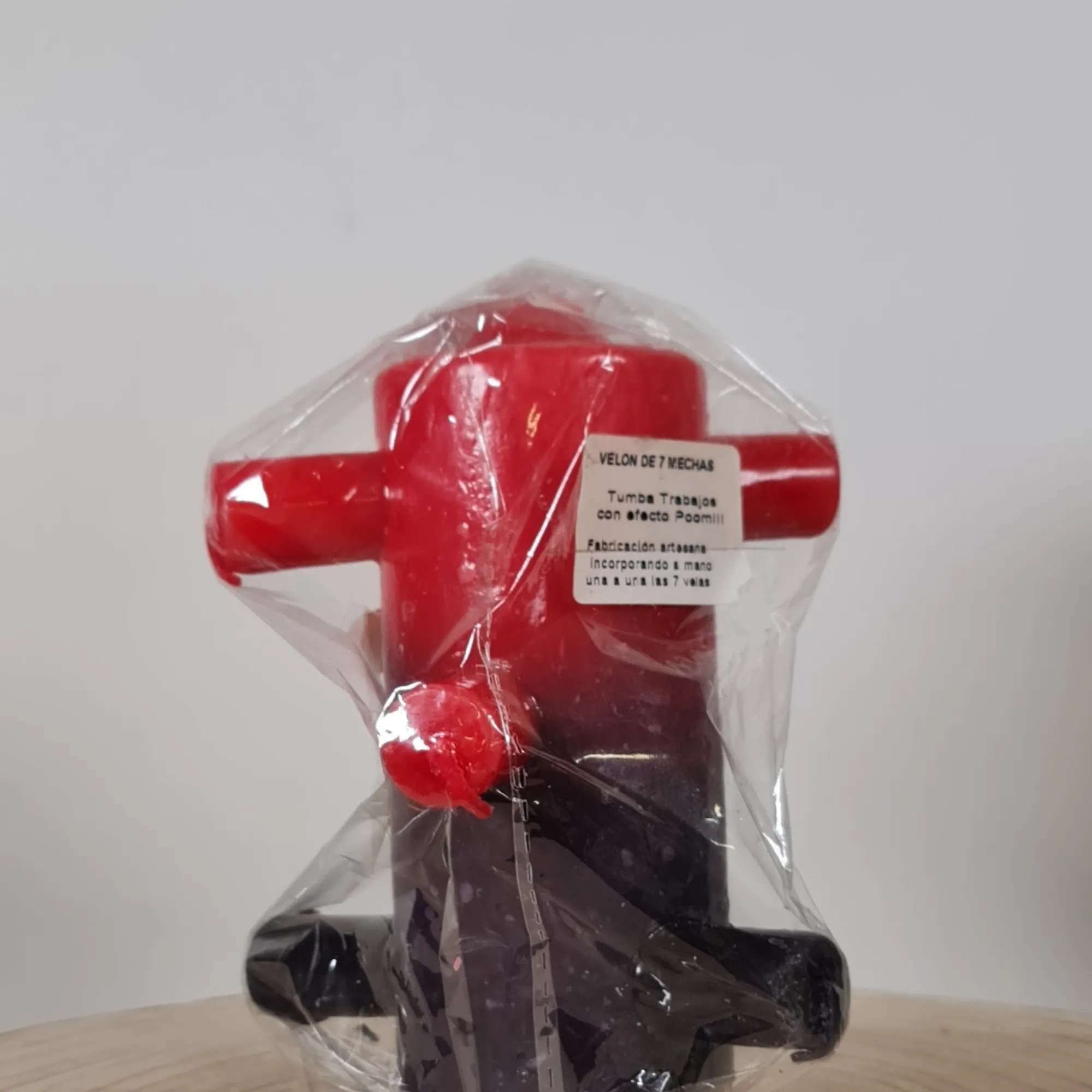 Velón 7 Mechas Tumba Trabajos Con Efecto Poom