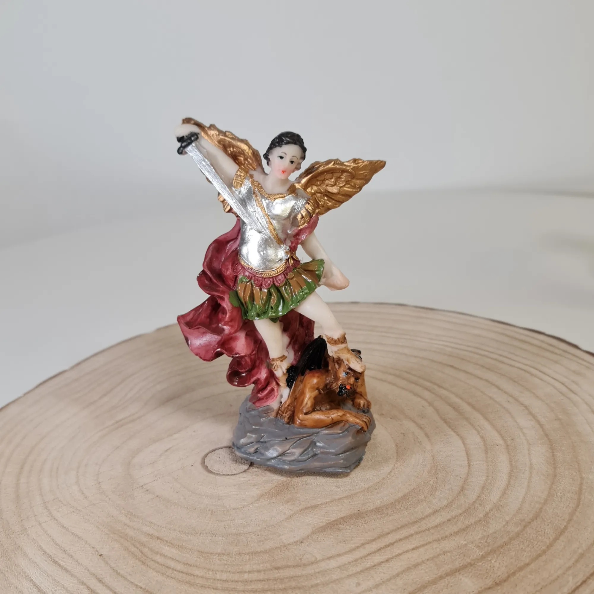 Figura San Miguel 12cm Camisa de Plata