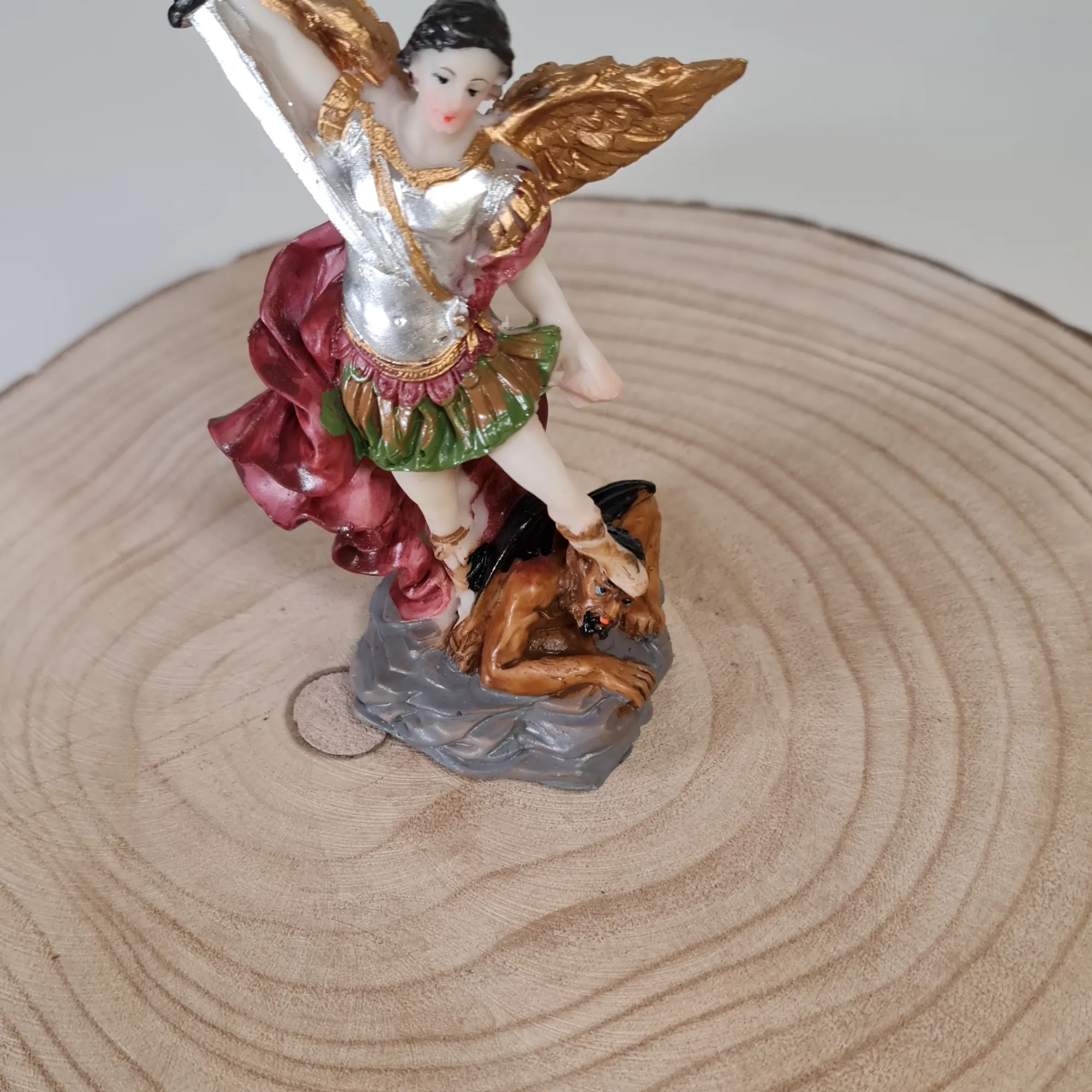 Figura San Miguel 12cm Camisa de Plata