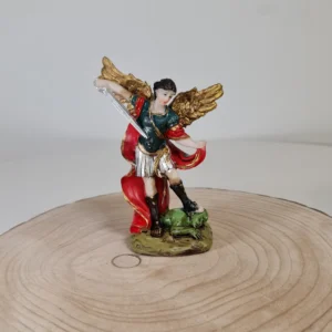 Figura San Miguel 14cm Camisa Verde