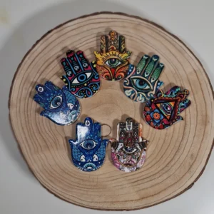 Imanes Mano de Fátima Decorada 8cm 6 Modelos